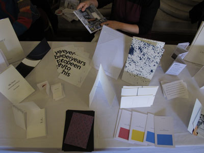 One-fold books at Leeds 2012