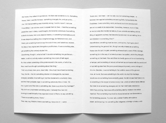 A list of something in Herman Melville's 'Pierre: or,
The Ambiguities.' by  John McDowall