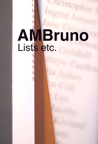 Lists etc. poster