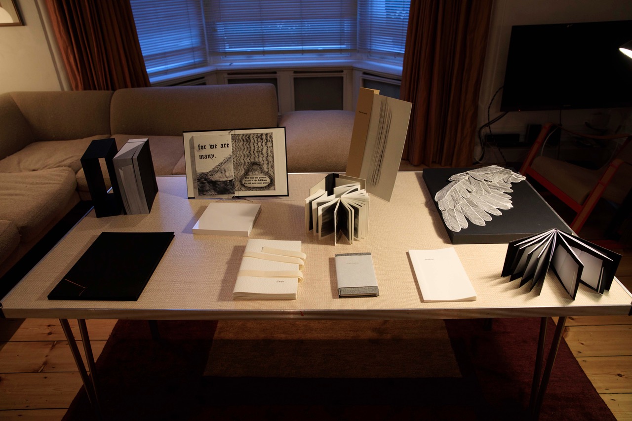 One and many pages at a very private view, London 2021