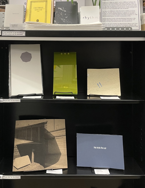 'rhythm' books at Printed Matter, New York