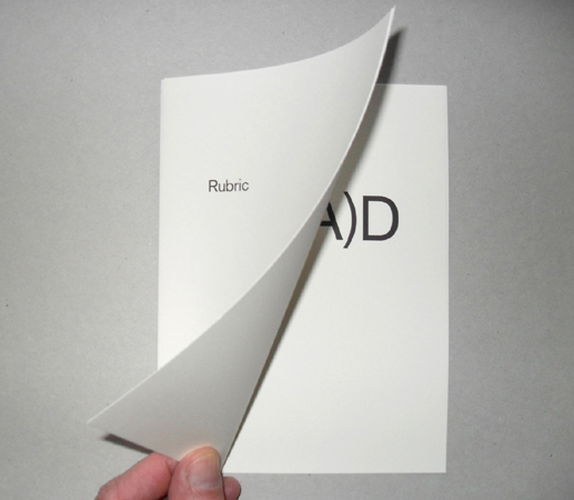 Rubric by John McDowall