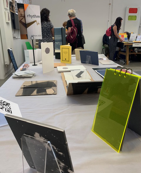 'rhythm' books at BABE, Bristol, 2024
