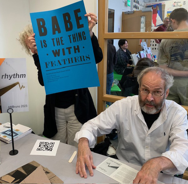 'rhythm' books at BABE, Bristol, 2024