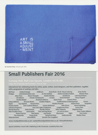 AMBruno: words at Small Publishers Fair 2016