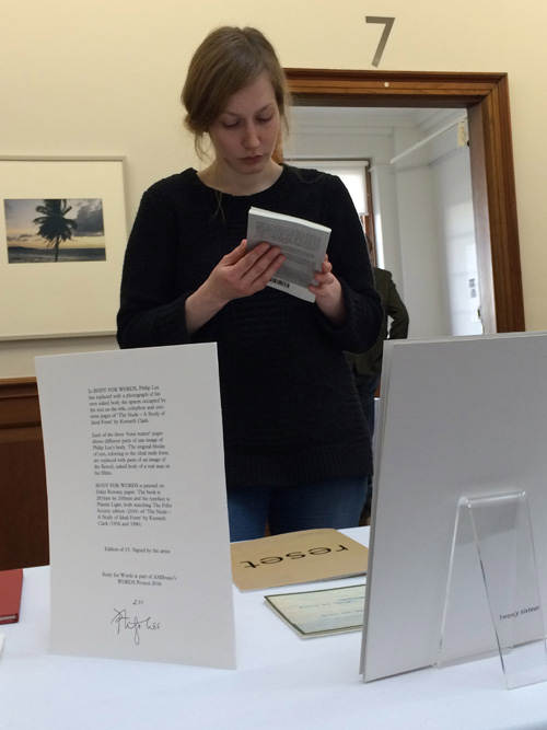AMBruno: words at 19th International Contemporary Artists' Book Fair, Leeds, 2016